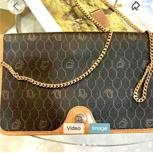 Authentic Vintage Christian Dior Honeycomb Chain shoulder bag - free shipping